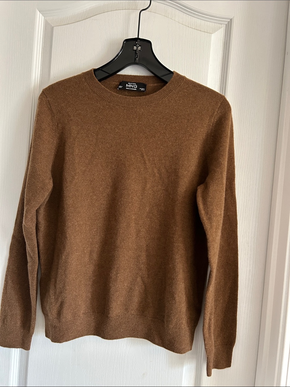 Mango Cashmere Sweater in Tobacco M